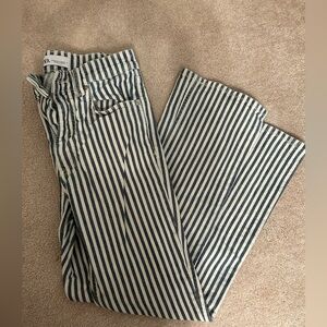 Zara Striped Denim Jeans Size 2
